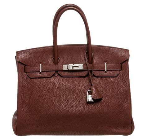 hermes birkin light brown|Hermes Birkin 35 togo leather.